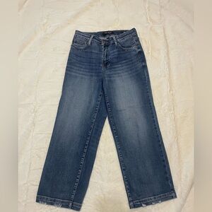Judy Blue Wide Leg Crop Jeans Size 5/27